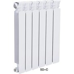 Bijeli aluminijski radijator za dnevni boravak od lijevanog pod tlakom